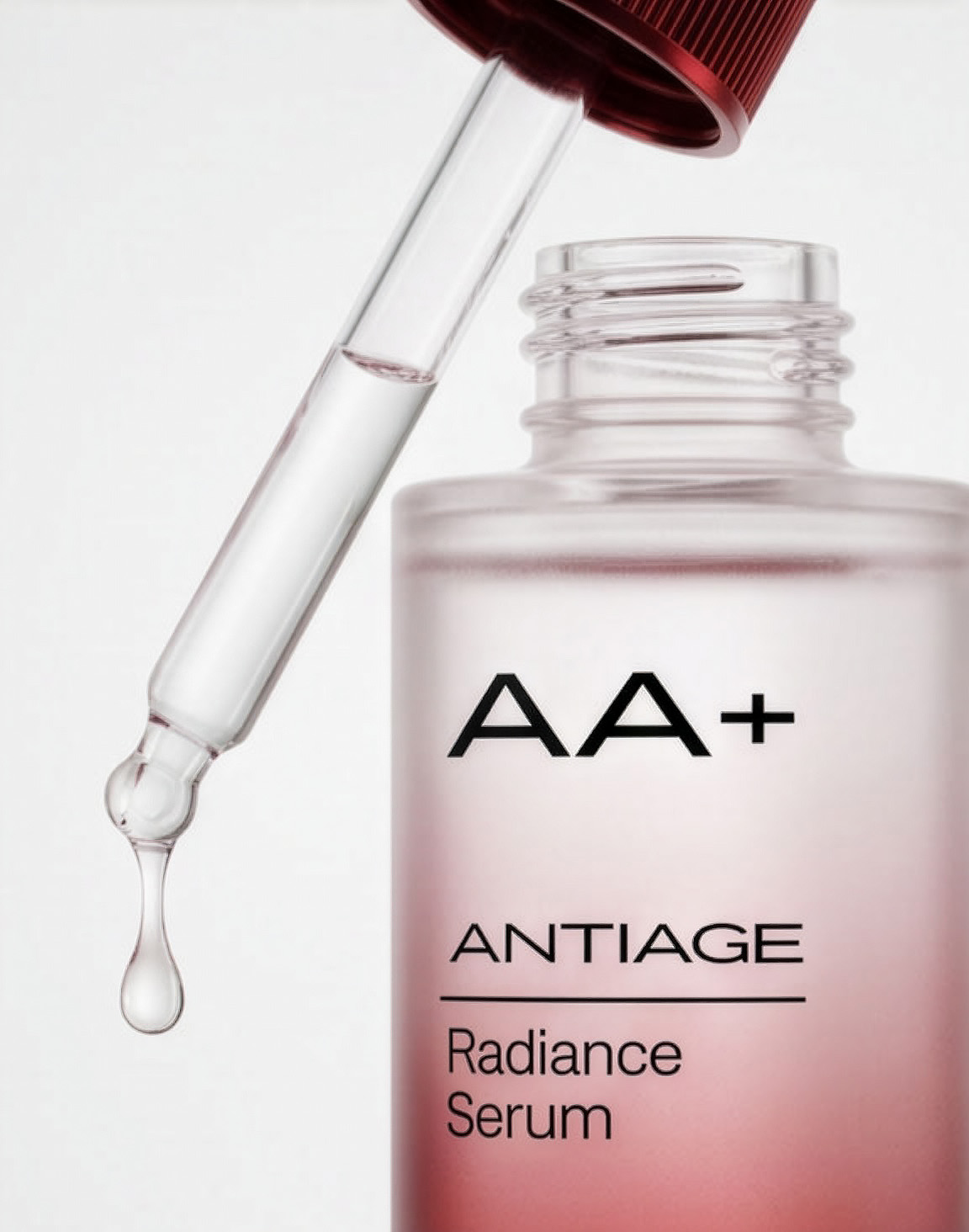 AA+ antiage radiance serum bottle neck