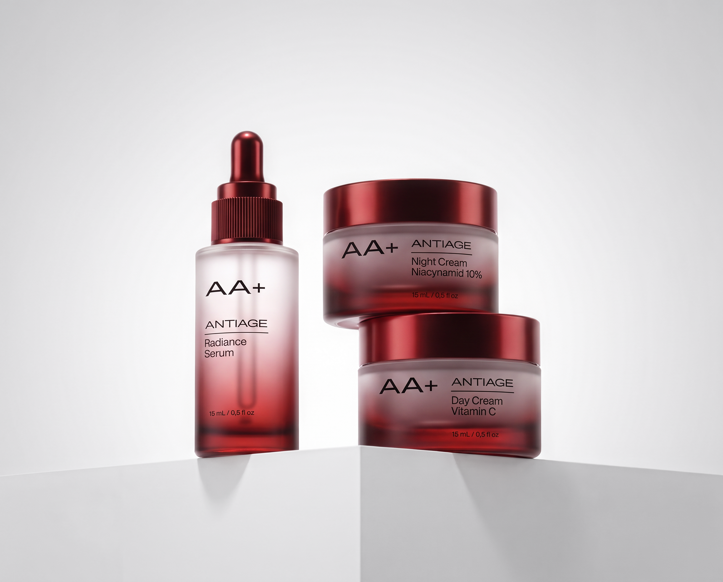 AA+ antiage full product range on pedestal