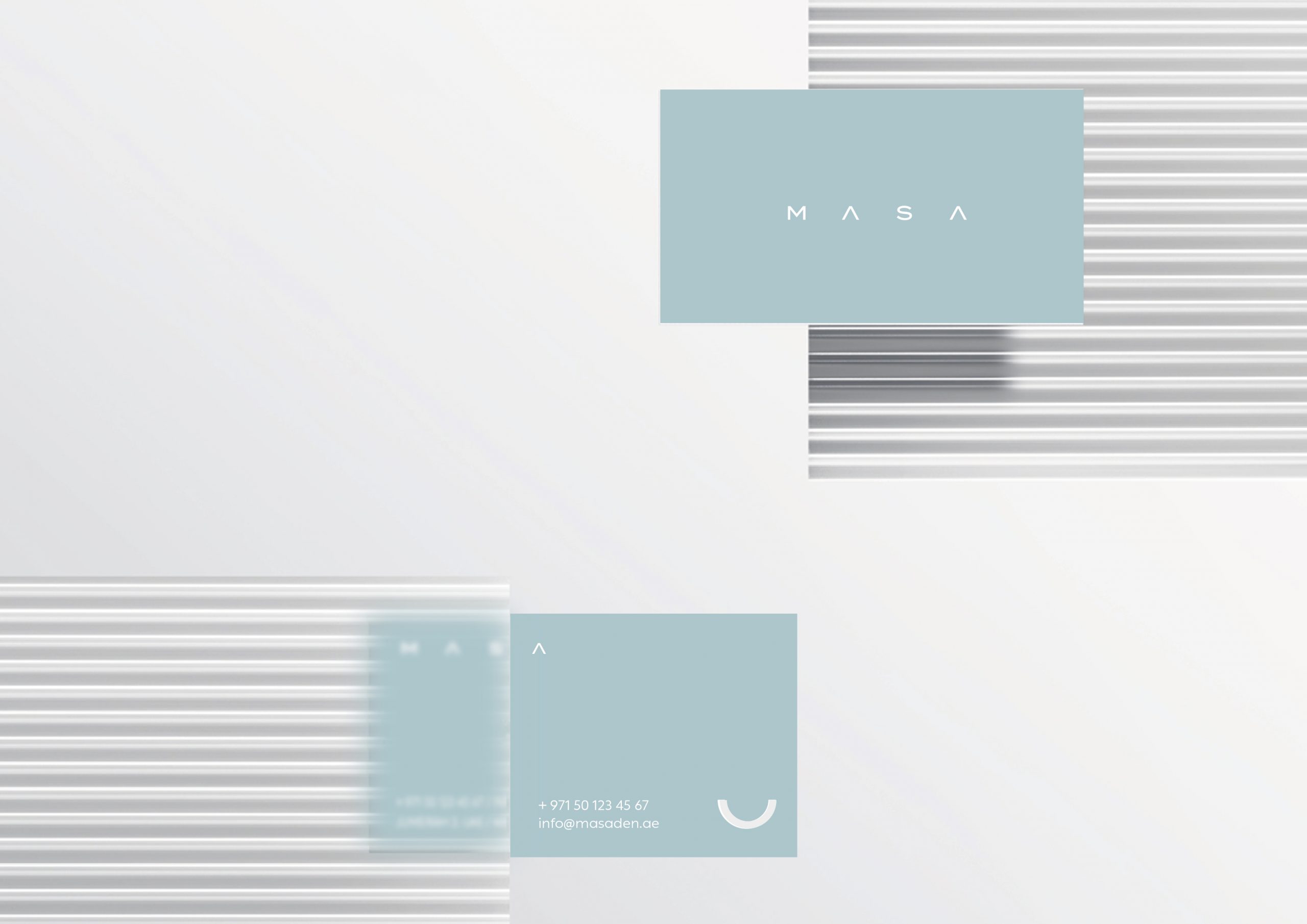 MASA dental clinic logo and brand identity