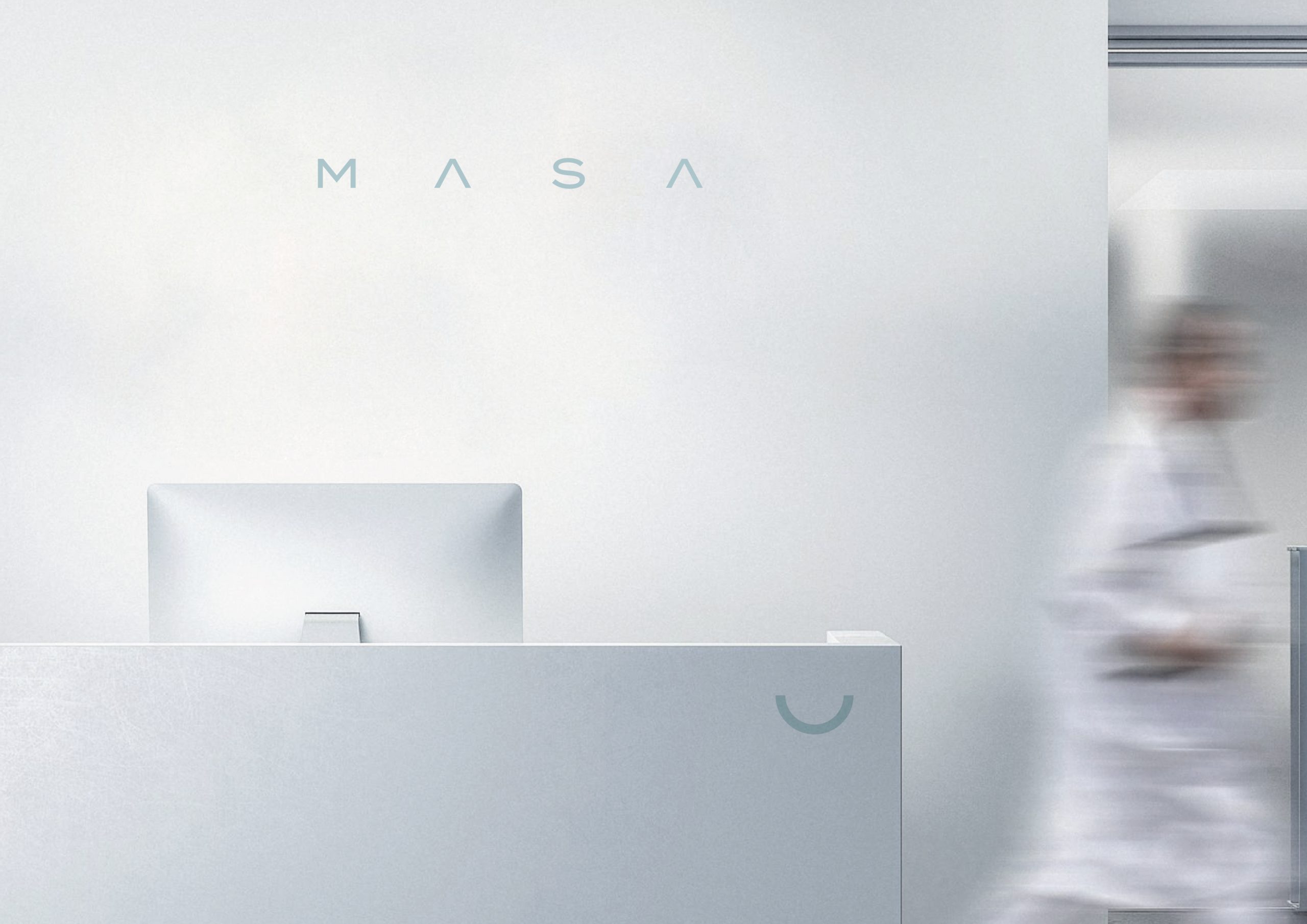MASA dental clinic logo and brand identity