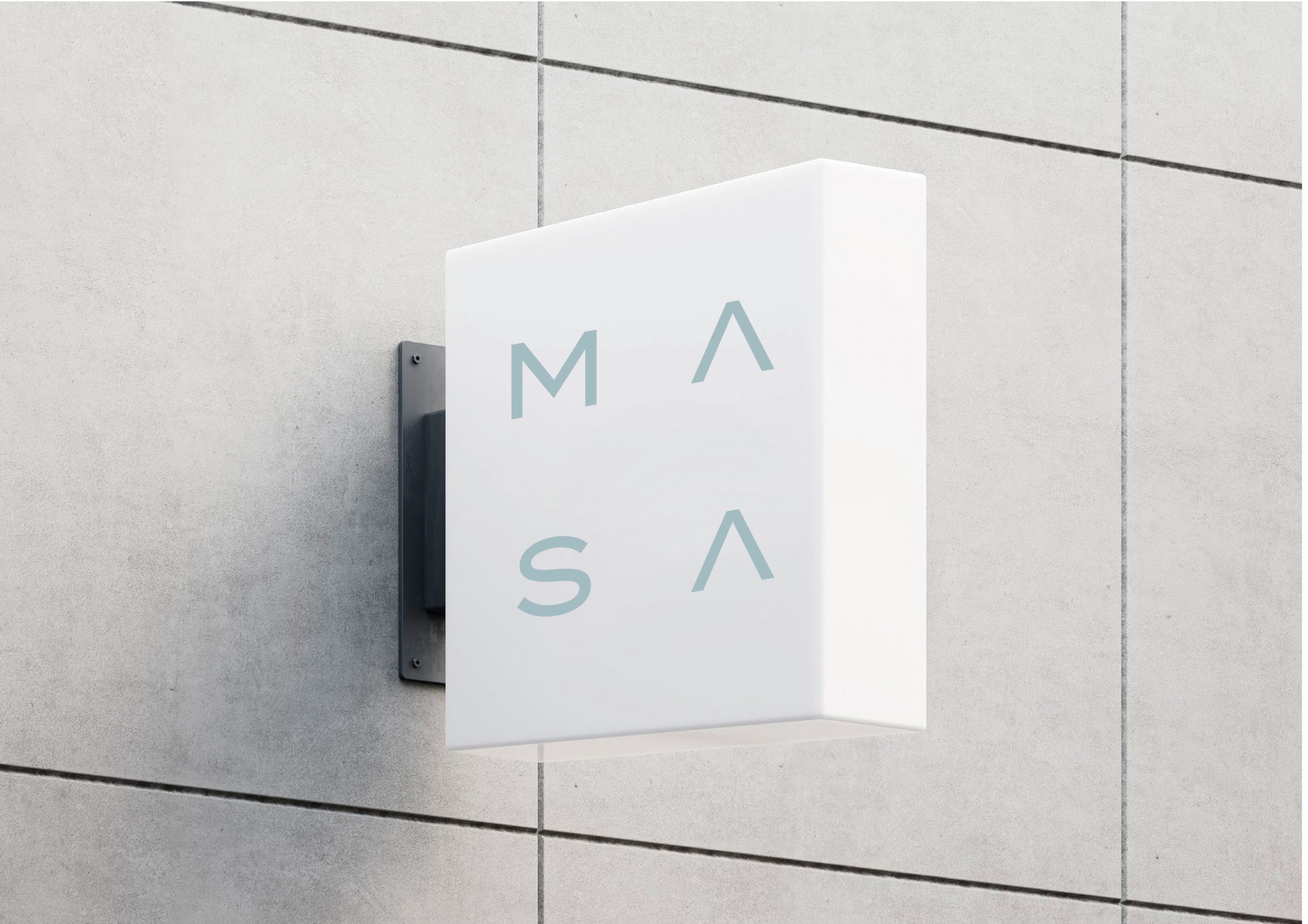 MASA dental clinic logo and brand identity