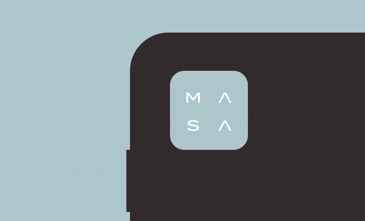 MASA dental clinic logo and brand identity