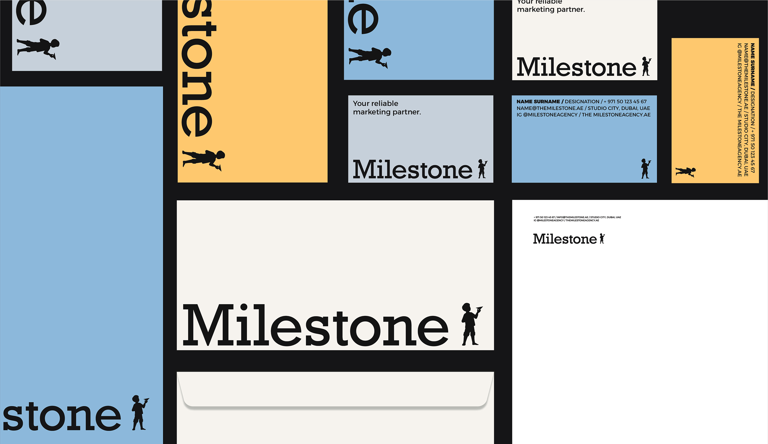 Milestone logo and brand identity