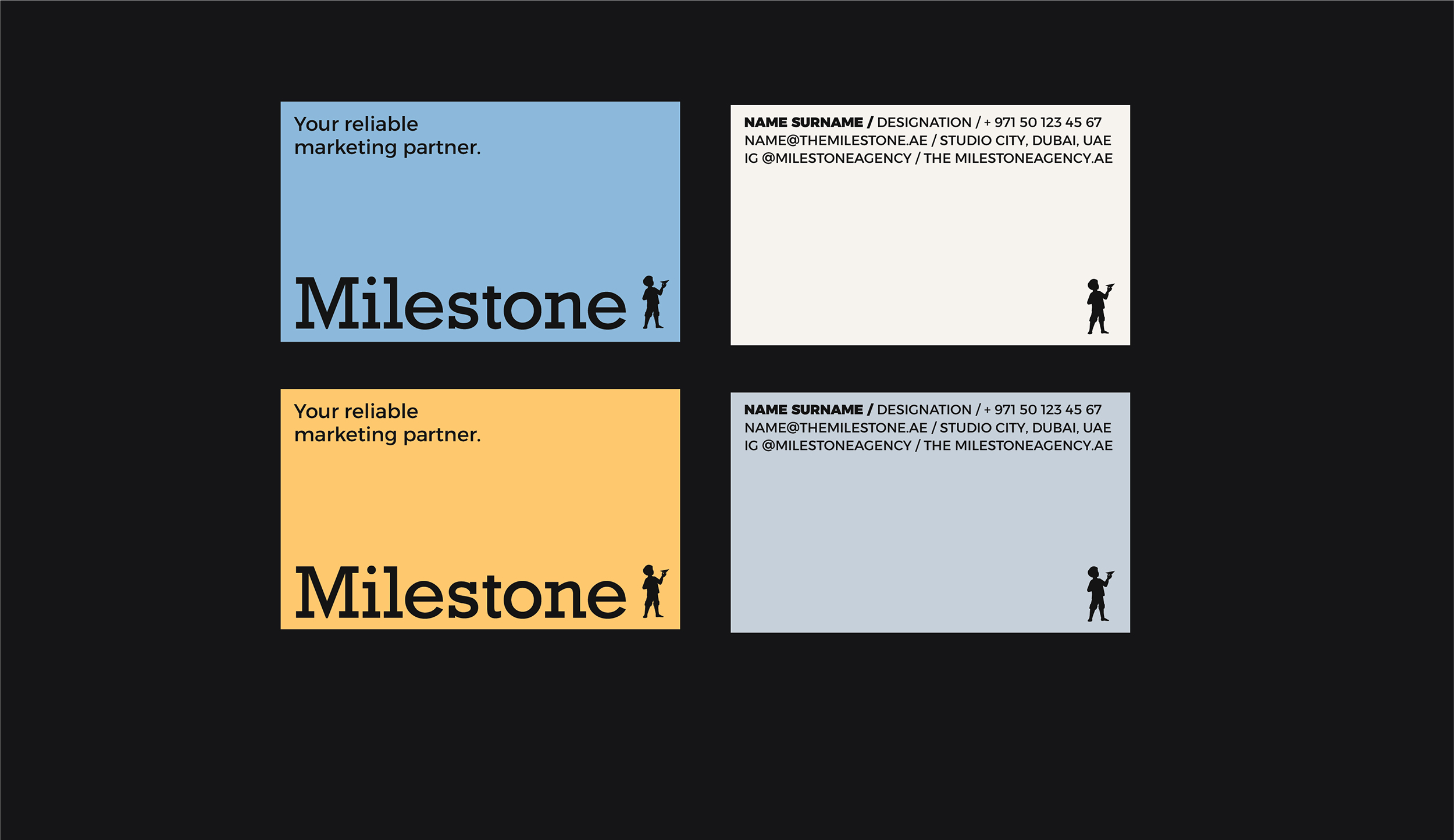 Milestone logo and brand identity