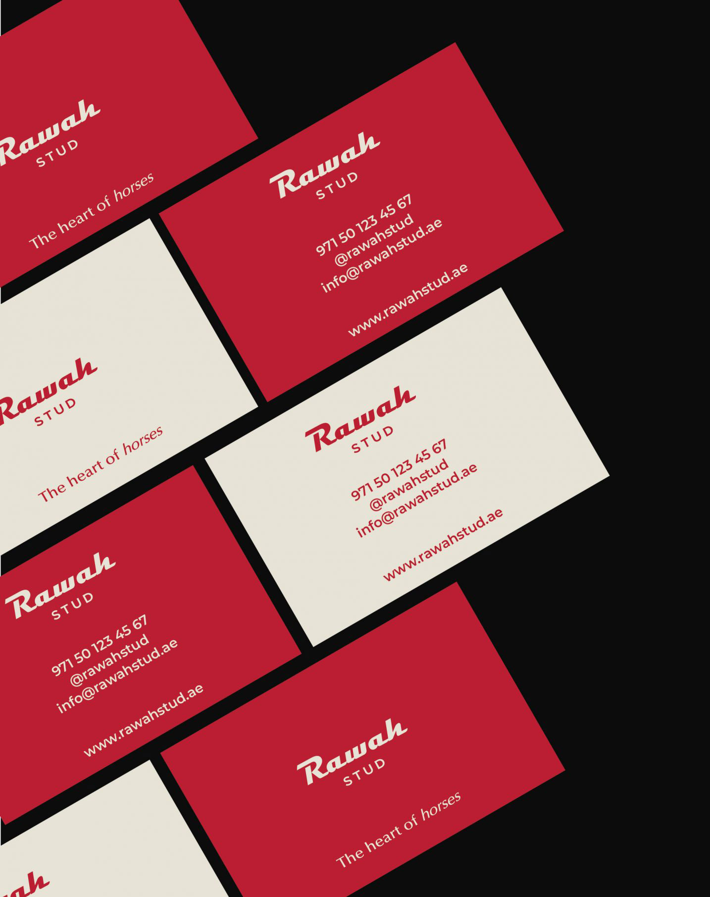 Rawah Stud logo design